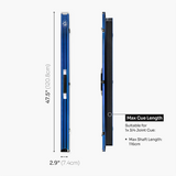 Baize Master Pro Line 3/4 2 Slot Luxury Aluminium Snooker and Pool Cue Case - Holds 1 Cue