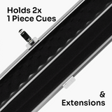 Baize Master SATIN LINE One Piece Luxury Snooker Pool Cue Case - Holds 2 Cues Cue & Case
