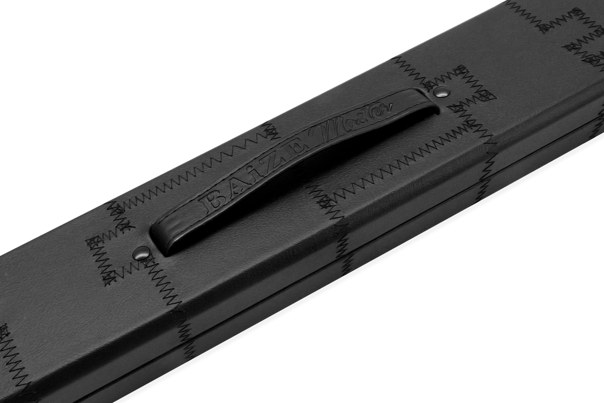 Baize Master 1 Piece Wide Patch Snooker Pool Cue Case with Plastic Ends - Holds 3 Cues