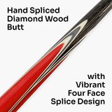 PRO147 TRIUMPH 3/4 Joint Premium Ash Snooker and Pool Cue with 9.5mm Professional Layered Tip