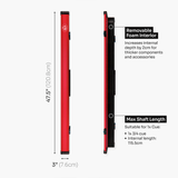 Baize Master Fusion ¾ 2 Slot Luxury Aluminium Snooker and Pool Cue Case with Trigger™ Lock – Holds 1 x ¾ Joint Cue + Extensions Baize Master