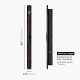 Baize Master Woodgrain 3/4 3 Slot Aluminium Snooker and Pool Cue Case - Holds 2 Cues + Extensions