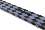Baize Master 1 Piece DIAMONDS Luxury Round Ends Snooker Pool Cue Case with Studs - Holds 3 Cues