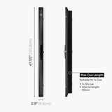 Baize Master Summit ¾ 2 Slot Luxury Aluminium Snooker and Pool Cue Case with Chunky Metal Ends – Holds 1 x ¾ Joint Cue + Extensions