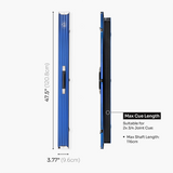 Baize Master Pro Line Wide 3/4 3 Slot Luxury Aluminium Snooker and Pool Cue Case - Holds 2 Cues