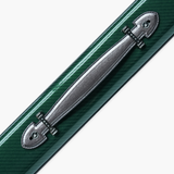 FFGM The Rocket Ronnie O'Sullivan 1 Piece 2 Slot Ultra Luxury Green Snooker and Pool Cue Case - Holds 2 x One Piece Cues Cue + Case