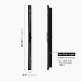 Baize Master Summit One Piece Two Slot Luxury Aluminium Snooker and Pool Cue Case with Chunky Metal Ends – Holds 2 x One Piece Cues