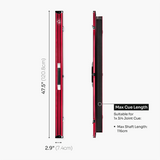 Baize Master Pro Line 3/4 2 Slot Luxury Aluminium Snooker and Pool Cue Case - Holds 1 Cue