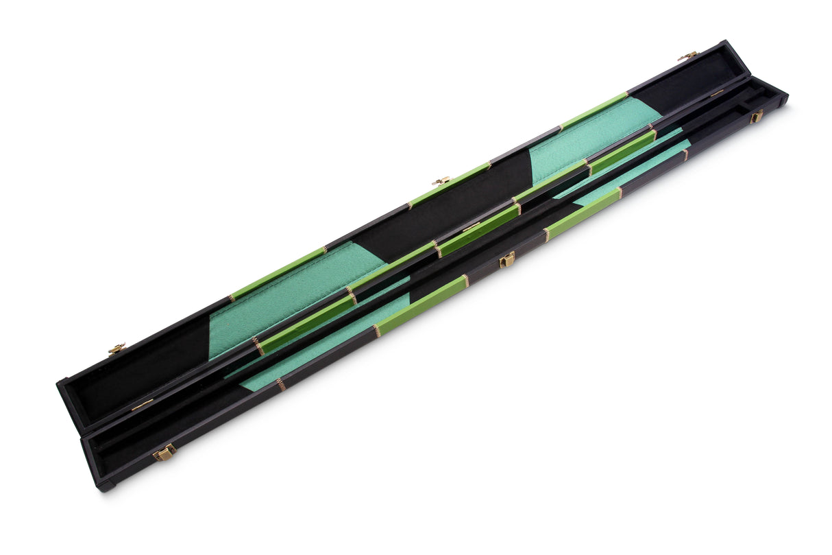 Deluxe 3/4 CHEQUERED Cue Case with Plastic Ends and Horizontal Chalk Compartment