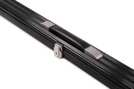 1 Piece Wide Aluminium LOCKABLE LUXURY Snooker Pool Cue Case - Holds 2 Cues