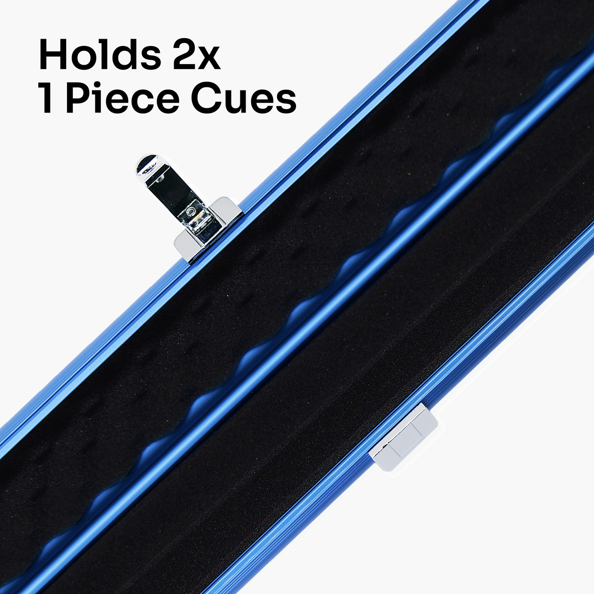 Baize Master SATIN LINE One Piece Luxury Snooker Pool Cue Case - Holds 2 Cues