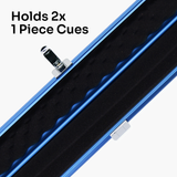 Baize Master SATIN LINE One Piece Luxury Snooker Pool Cue Case - Holds 2 Cues