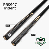 PRO147 Trident 1 Piece Snooker and Pool Cue and Case Set with 9.5mm Layered Tip