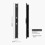 Baize Master Pro Line Wide 3/4 3 Slot Luxury Aluminium Snooker and Pool Cue Case - Holds 2 Cues