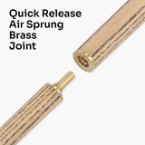 Jonny 8 Ball 2 Piece GREEN SNIPER Pool Cue and Case Set with Jonny 8 Ball Black Reinforced Case + 2 Chalks