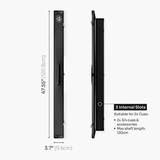 Baize Master Summit ¾ 3 Slot Luxury Aluminium Snooker and Pool Cue Case with Chunky Metal Ends – Holds 2 x ¾ Joint Cues