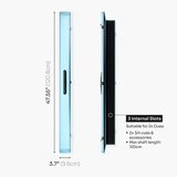 Baize Master Summit ¾ 3 Slot Luxury Aluminium Snooker and Pool Cue Case with Chunky Metal Ends – Holds 2 x ¾ Joint Cues