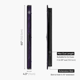 Baize Master Woodgrain 1 Piece 3 Slot Aluminium Snooker and Pool Cue Case - Holds 2 Cues + Extensions