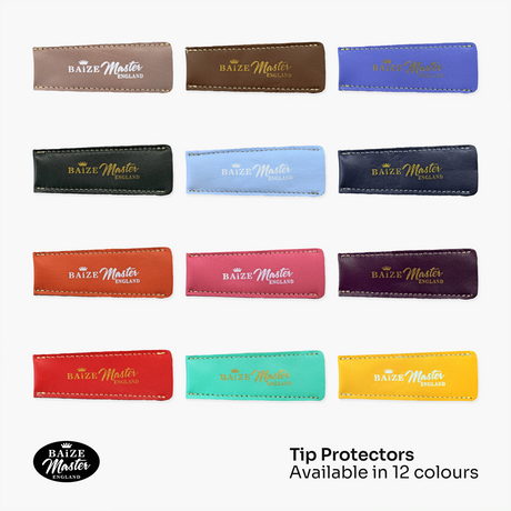 Baize Master Luxury Leather Snooker and Pool Cue Tip Protector - Fits Cues up to 10mm Baize Master