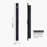 Baize Master Woodgrain 3/4 3 Slot Aluminium Snooker and Pool Cue Case - Holds 2 Cues + Extensions