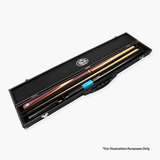 Baize Master Deluxe 2 Piece 3 Slot Snooker and Pool Cue Case - Holds One 2 Piece Cue + Extensions