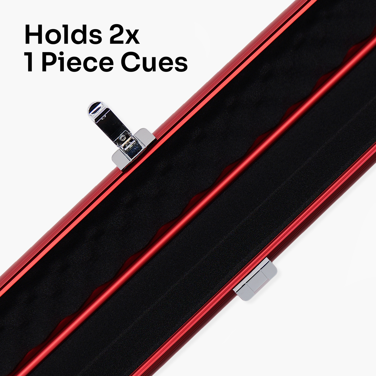 Baize Master SATIN LINE One Piece Luxury Snooker Pool Cue Case - Holds 2 Cues