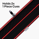 Baize Master SATIN LINE One Piece Luxury Snooker Pool Cue Case - Holds 2 Cues