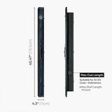 Baize Master Woodgrain 3/4 3 Slot Aluminium Snooker and Pool Cue Case - Holds 2 Cues + Extensions