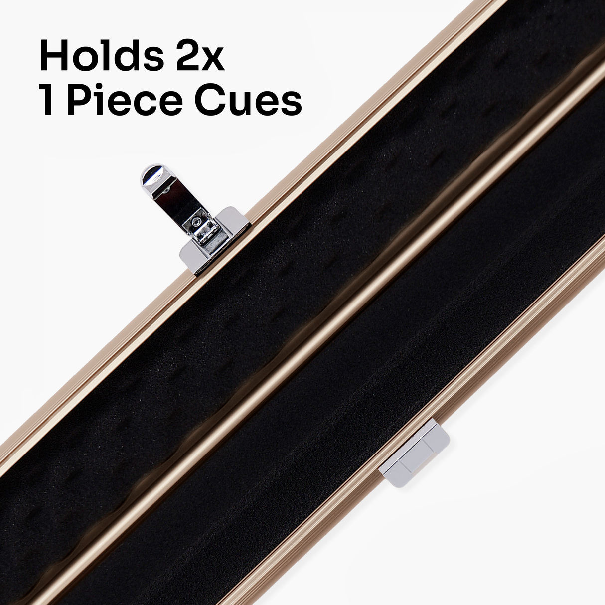 Baize Master SATIN LINE One Piece Luxury Snooker Pool Cue Case - Holds 2 Cues