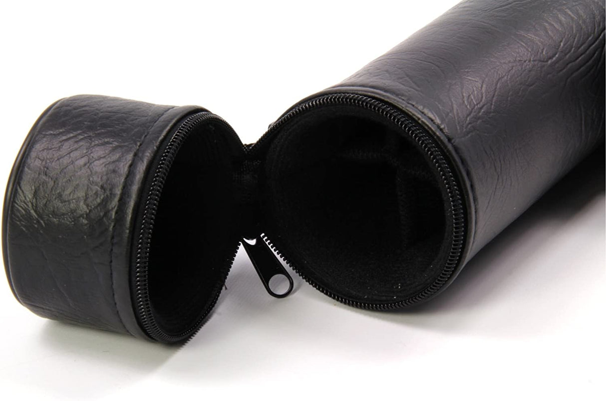 Black 5pc Centre Joint Pool Snooker Cue Tube Case – Holds 2 Butts 3 Shafts
