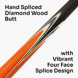 PRO147 TRIUMPH 3/4 Joint Premium Ash Snooker and Pool Cue with 9.5mm Professional Layered Tip