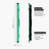 Baize Master Fusion ¾ 2 Slot Luxury Aluminium Snooker and Pool Cue Case with Trigger™ Lock – Holds 1 x ¾ Joint Cue + Extensions Baize Master