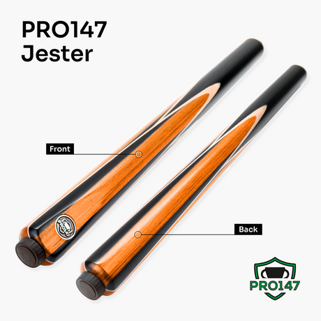 PRO147 Jester 3/4 Joint Snooker and Pool Cue and Case Set with 9.3mm Pro Tip PRO147