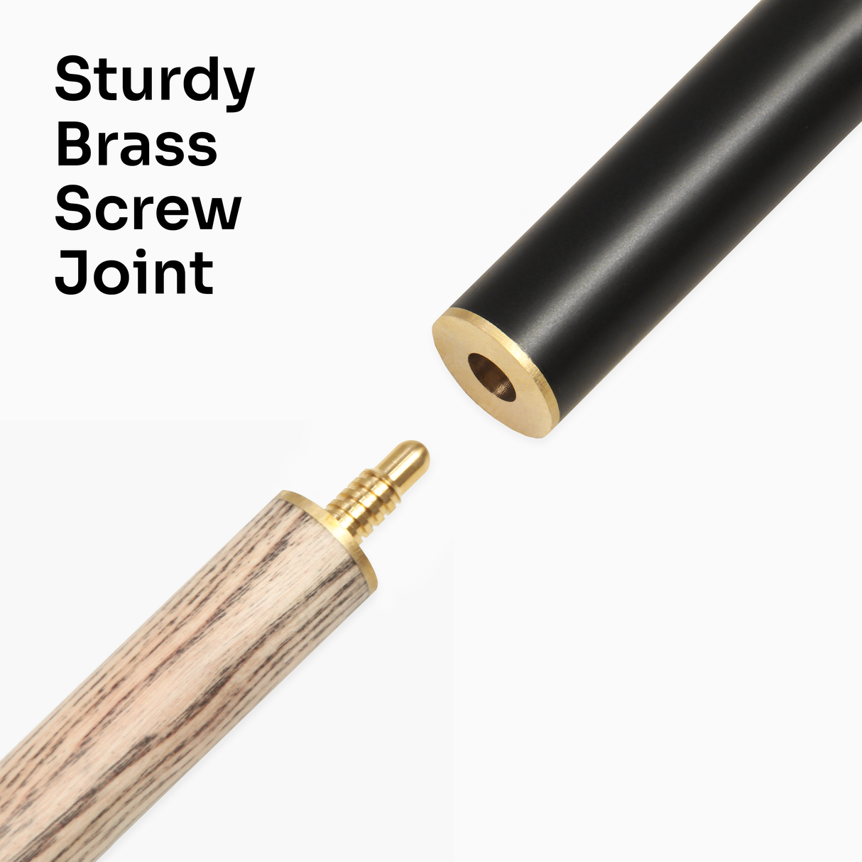 Jonny 8 Ball COMBI Length Adjustable 5 Piece Ash Snooker Pool Cue – 9mm Tip