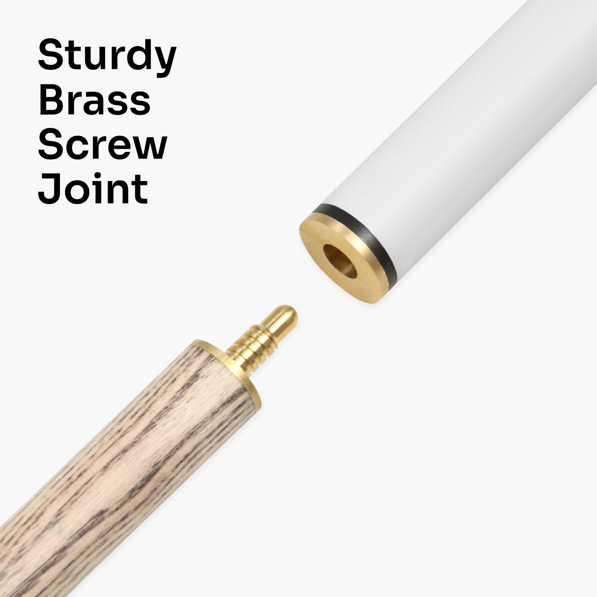 Jonny 8 Ball COMBI Length Adjustable 5 Piece Ash Snooker Pool Cue – 9mm Tip