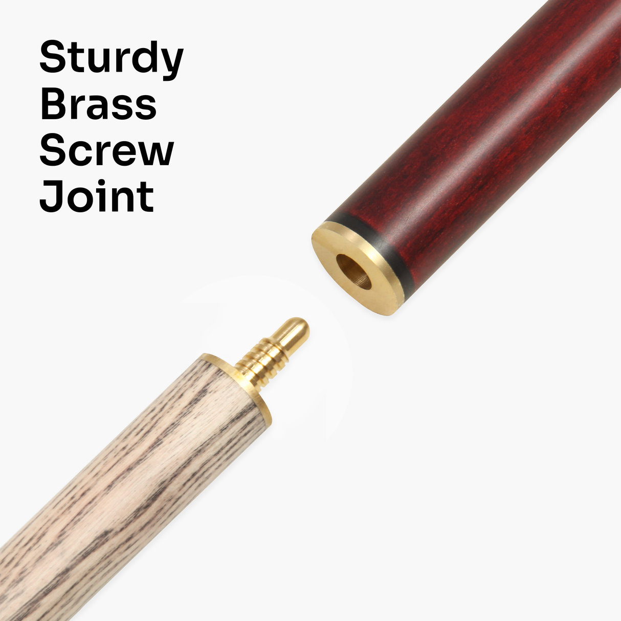 Jonny 8 Ball COMBI Length Adjustable 5 Piece Ash Snooker Pool Cue – 9mm Tip