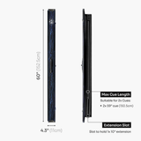 Baize Master Woodgrain 1 Piece 3 Slot Aluminium Snooker and Pool Cue Case - Holds 2 Cues + Extensions
