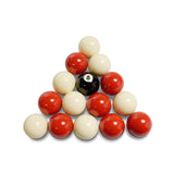 Aramith 2 Inch White and Red Pool Balls With Standard Black 8 Ball and Pro-Cup Cue Ball - St. George's Day Edition