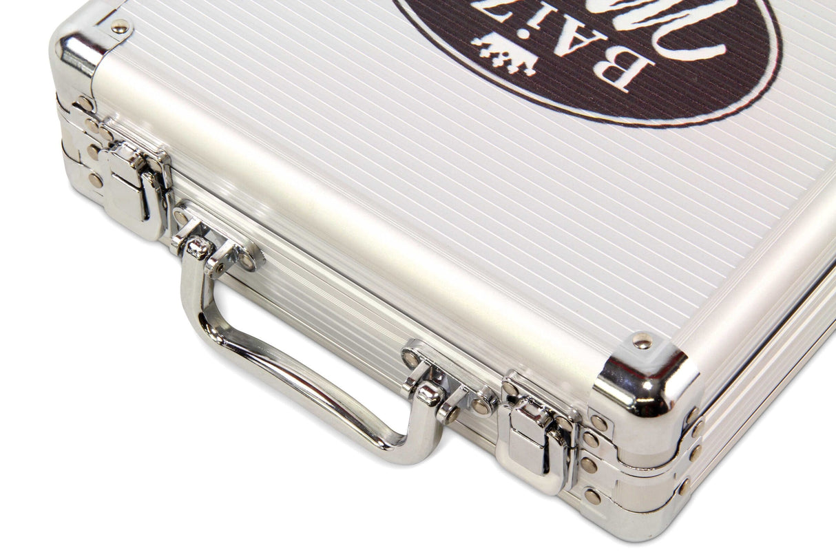 Baize Master Silver English Pool Ball Flight Carry Case - 16 Pool Balls (2 Inch)