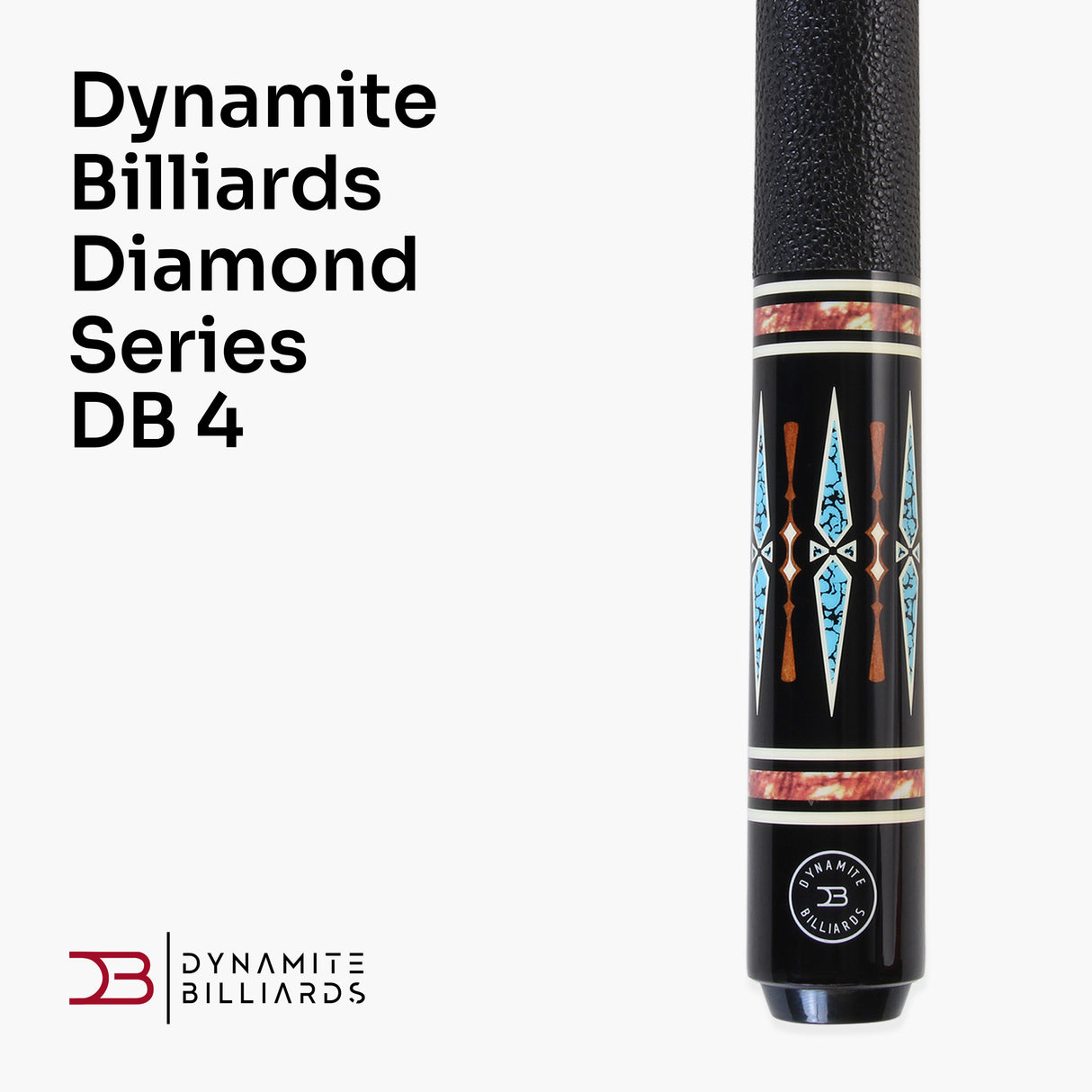 Dynamite Billiards DB4 Nitro Carbon Fiber American Pool Cue – 11.9mm HOW Black Tip – Designed by Darren Appleton