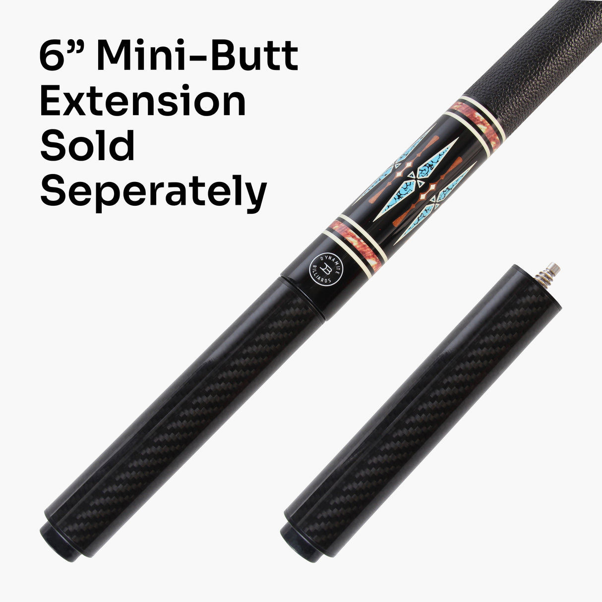 Dynamite Billiards DB4 Nitro Carbon Fiber American Pool Cue – 11.9mm HOW Black Tip – Designed by Darren Appleton