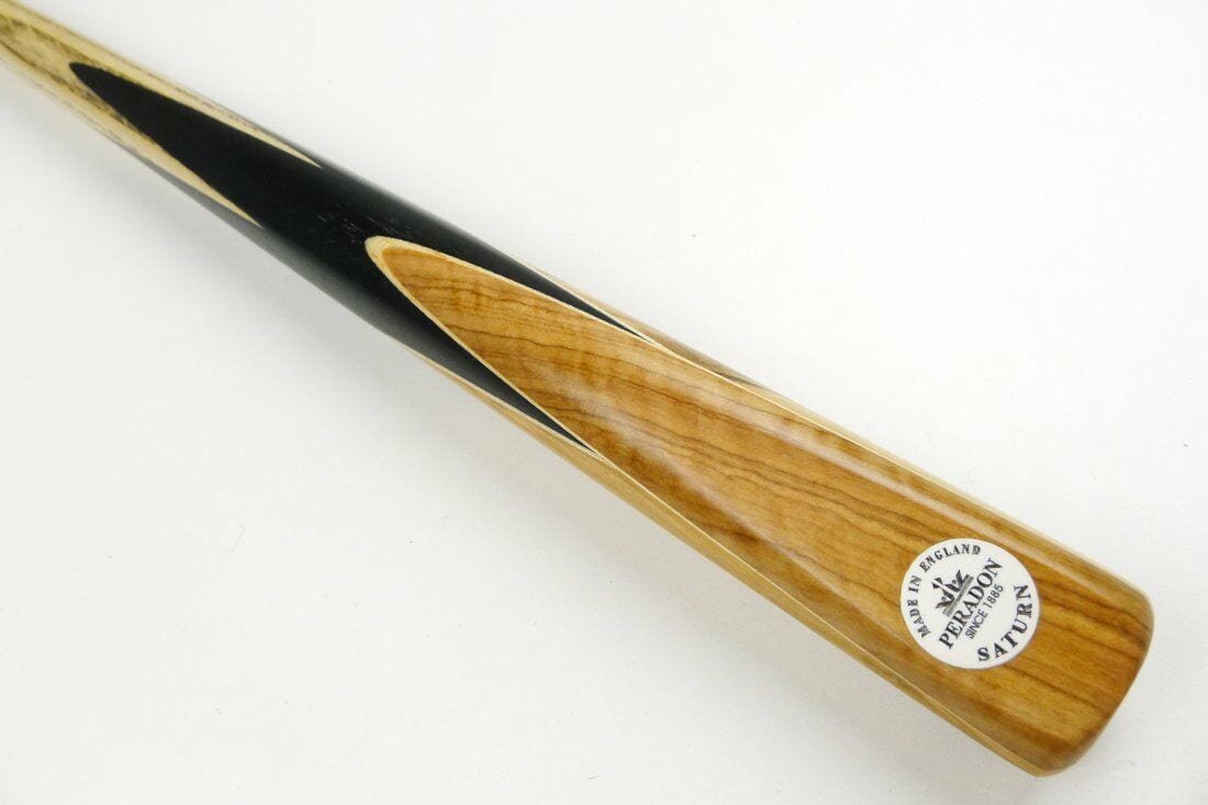 Peradon SATURN 57" Hand Spliced OLIVE 3/4 Jointed Pool Cue + Mini Ext, 8mm Tip