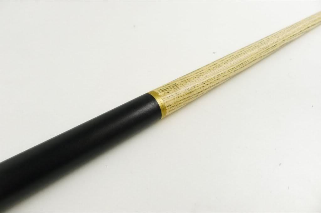Jonny 8 Ball BLACK JET JUNIOR Short 48" 2 Pc Ash Snooker Pool Cue & SOFT CASE 10mm Tip