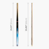 BCE Mark Selby Shockwave 48 Inch 2 Piece Kids Snooker Pool Cue and Case Set 9.5mm Tip