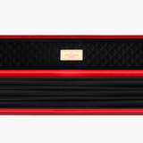 FFGM The Rocket Ronnie O'Sullivan 1 Piece 3 Slot Ultra Luxury Black and Red Snooker and Pool Cue Case - Holds 3 x One Piece Cues