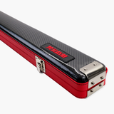 FFGM The Rocket Ronnie O'Sullivan 1 Piece 2 Slot Ultra Luxury Black and Red Snooker and Pool Cue Case - Holds 2 x One Piece Cues Cue + Case