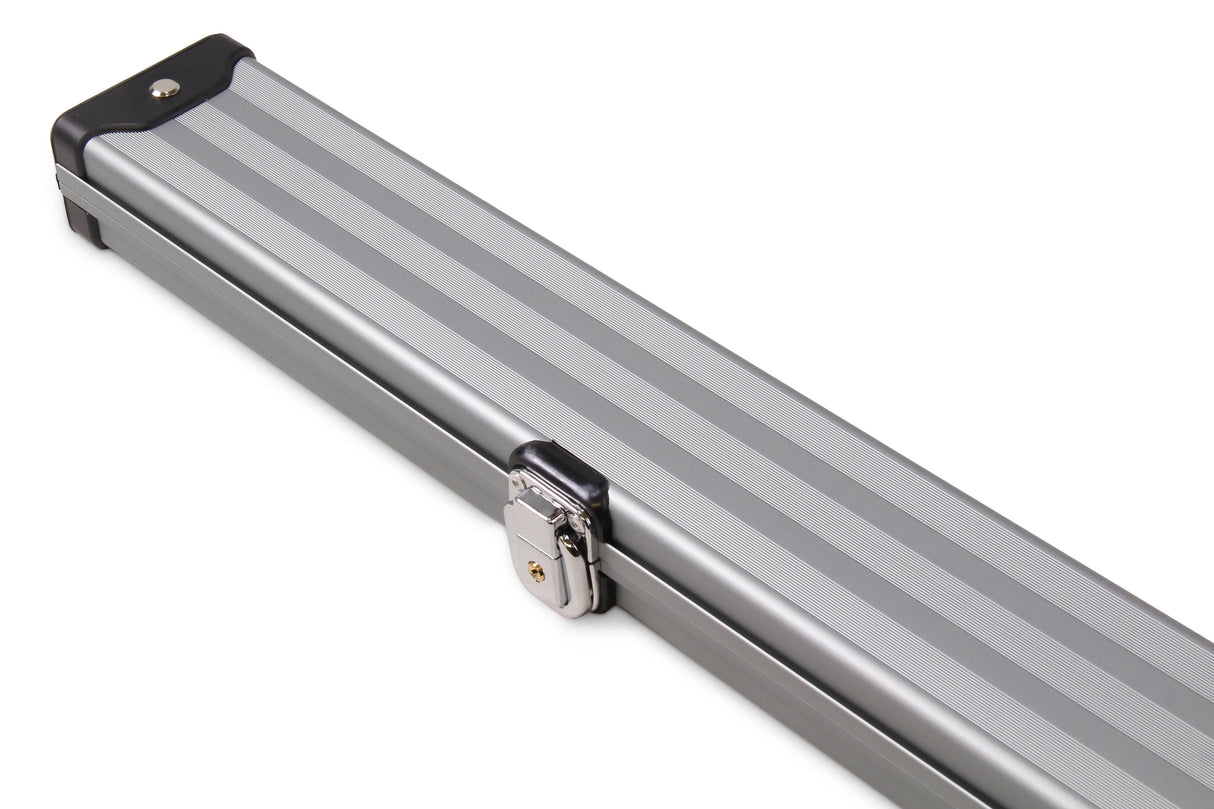 1 Piece Wide Aluminium LOCKABLE LUXURY Snooker Pool Cue Case - Holds 2 Cues