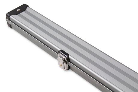1 Piece Wide Aluminium LOCKABLE LUXURY Snooker Pool Cue Case - Holds 2 Cues