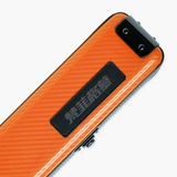 FFGM The Rocket Ronnie O'Sullivan 1 Piece 2 Slot Ultra Luxury Orange Snooker and Pool Cue Case - Holds 2 x One Piece Cues Cue + Case