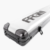 FFGM The Rocket Ronnie O'Sullivan 1 Piece 3 Slot Ultra Luxury White Snooker and Pool Cue Case - Holds 3 x One Piece Cues